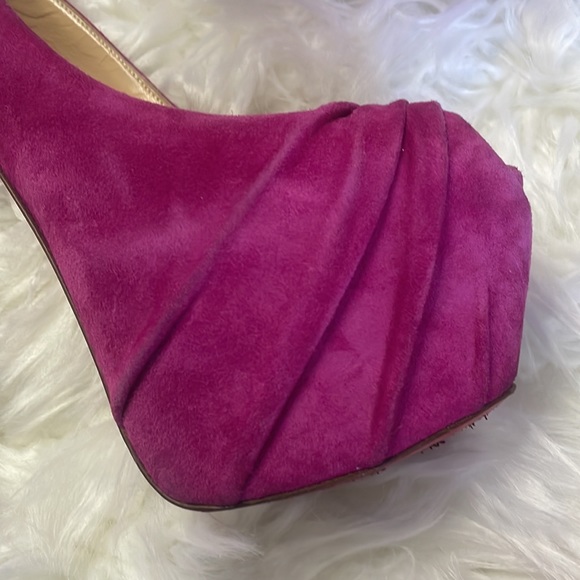 Christian Louboutin Suede Heels - Picture 4 of 15